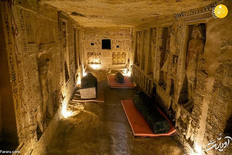 کشف ده‌ها تابوت باستانی ۲۶۰۰ ساله در مصر + تصاویر